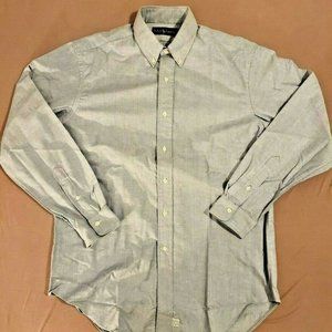 Ralph Lauren Mens Large 16/34 Oxford Cloth Button